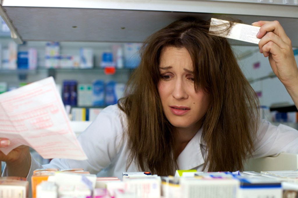 Pharmacist Stressed